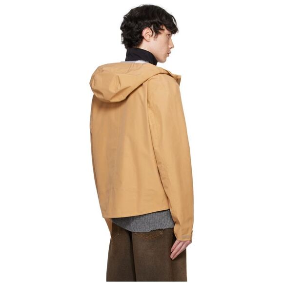 MM6 MAISON MARGIELA Tan Salomon Edition Windbreaker Jacket Size Large in Tan NWT - Picture 2 of 10